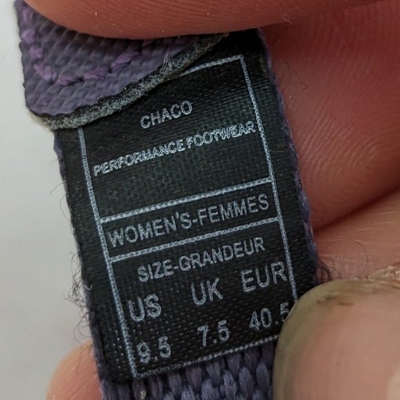 Chaco Sandal Womens 9.5 Purple Outcross Evo Free Bungee Laced Sport Shoe J105906 - Picture 9 of 10